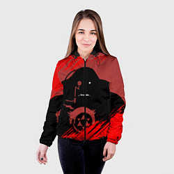 Куртка с капюшоном женская Стальной алхимик, цвет: 3D-черный — фото 2
