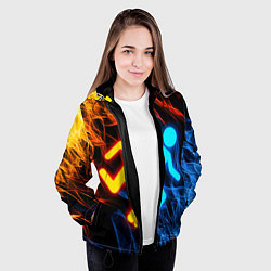 Куртка с капюшоном женская PORTAL, цвет: 3D-черный — фото 2