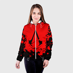 Куртка с капюшоном женская Assassin’s Creed, цвет: 3D-белый — фото 2