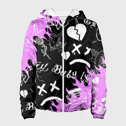 Куртка с капюшоном женская LIL PEEP, цвет: 3D-белый