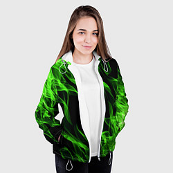 Куртка с капюшоном женская TOXIC FLAME, цвет: 3D-белый — фото 2