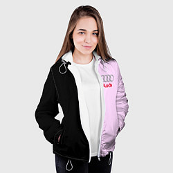 Куртка с капюшоном женская AUDI, цвет: 3D-белый — фото 2