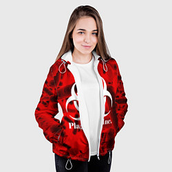 Куртка с капюшоном женская PLAGUE INC, цвет: 3D-белый — фото 2