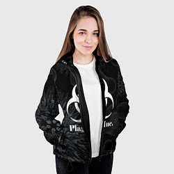 Куртка с капюшоном женская PLAGUE INC, цвет: 3D-черный — фото 2