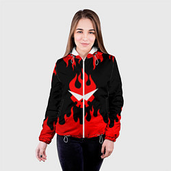 Куртка с капюшоном женская GURREN LAGANN, цвет: 3D-белый — фото 2