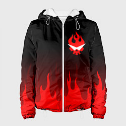 Куртка с капюшоном женская GURREN LAGANN, цвет: 3D-белый