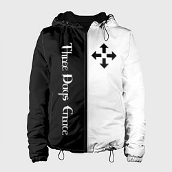 Куртка с капюшоном женская Three Days Grace, цвет: 3D-черный