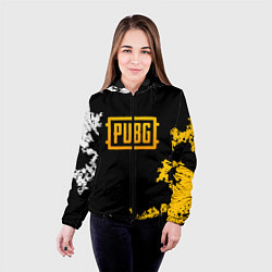 Куртка с капюшоном женская PUBG, цвет: 3D-черный — фото 2