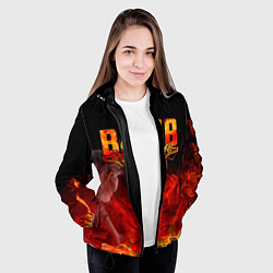 Куртка с капюшоном женская ВДВ, цвет: 3D-черный — фото 2