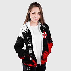 Куртка с капюшоном женская UMBRELLA CORP, цвет: 3D-белый — фото 2