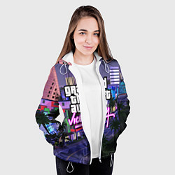 Куртка с капюшоном женская Grand Theft Auto Vice City, цвет: 3D-белый — фото 2