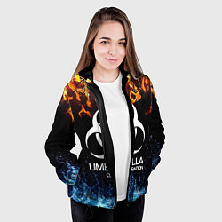 Куртка с капюшоном женская UMBRELLA CORPORATION, цвет: 3D-черный — фото 2