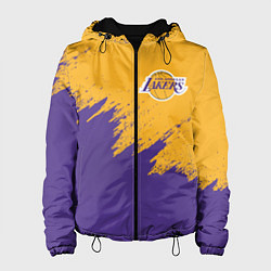 Куртка с капюшоном женская LA LAKERS, цвет: 3D-черный