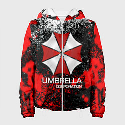 Куртка с капюшоном женская UMBRELLA CORP, цвет: 3D-белый