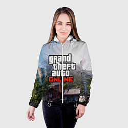 Куртка с капюшоном женская GTA Online, цвет: 3D-белый — фото 2