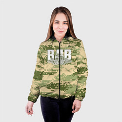 Куртка с капюшоном женская ВДВ, цвет: 3D-черный — фото 2
