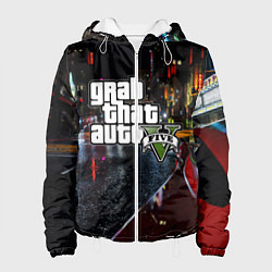 Куртка с капюшоном женская Grand Theft Auto V, цвет: 3D-белый