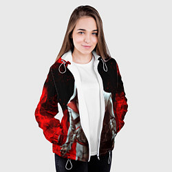 Куртка с капюшоном женская ASSASSINS CREED, цвет: 3D-белый — фото 2