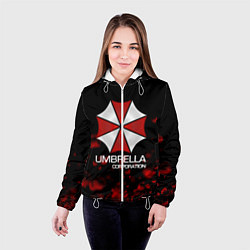 Куртка с капюшоном женская UMBRELLA CORP, цвет: 3D-белый — фото 2