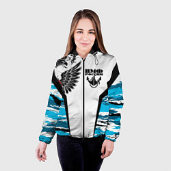 Куртка с капюшоном женская ВМФ России камуфляж, цвет: 3D-черный — фото 2