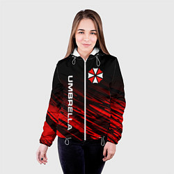 Куртка с капюшоном женская UMBRELLA CORPORATION, цвет: 3D-белый — фото 2