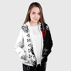 Куртка с капюшоном женская THE WITCHER, цвет: 3D-белый — фото 2