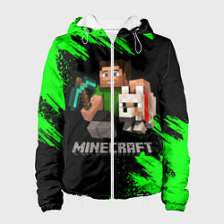 Куртка с капюшоном женская MINECRAFT, цвет: 3D-белый