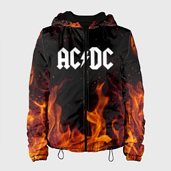 Куртка с капюшоном женская AC DC, цвет: 3D-черный