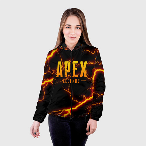 Женская куртка APEX LEGENDS / 3D-Черный – фото 4