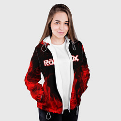 Куртка с капюшоном женская ROBLOX, цвет: 3D-белый — фото 2