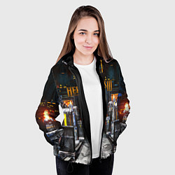 Куртка с капюшоном женская HEROES 3, цвет: 3D-черный — фото 2