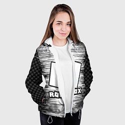 Куртка с капюшоном женская Roblox, цвет: 3D-белый — фото 2