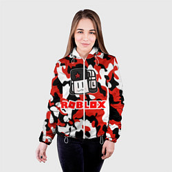 Куртка с капюшоном женская ROBLOX, цвет: 3D-белый — фото 2