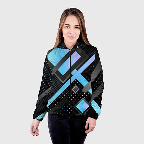 Женская куртка Modern Geometry / 3D-Черный – фото 4