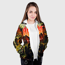 Куртка с капюшоном женская Ария, цвет: 3D-белый — фото 2