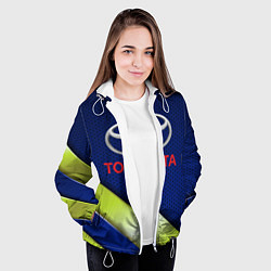 Куртка с капюшоном женская TOYOTA, цвет: 3D-белый — фото 2