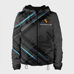Куртка с капюшоном женская PORSCHE, цвет: 3D-черный
