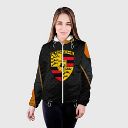 Куртка с капюшоном женская PORSCHE, цвет: 3D-белый — фото 2