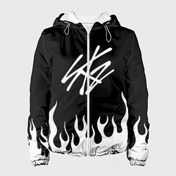 Куртка с капюшоном женская Stray Kids, цвет: 3D-белый