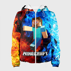 Куртка с капюшоном женская MINECRAFT, цвет: 3D-белый