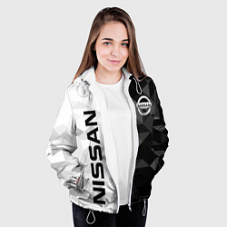 Куртка с капюшоном женская NISSAN, цвет: 3D-белый — фото 2