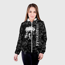 Куртка с капюшоном женская Pyrokinesis, цвет: 3D-белый — фото 2