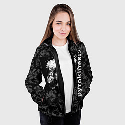 Куртка с капюшоном женская Pyrokinesis, цвет: 3D-черный — фото 2