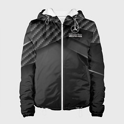 Куртка с капюшоном женская Mercedes-AMG, цвет: 3D-белый