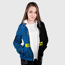 Куртка с капюшоном женская Интер, цвет: 3D-белый — фото 2