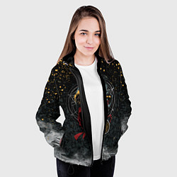 Куртка с капюшоном женская Стальной алхимик, цвет: 3D-черный — фото 2