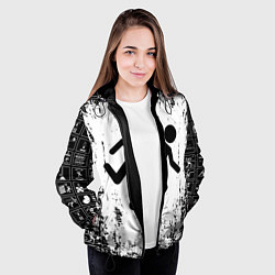 Куртка с капюшоном женская PORTAL, цвет: 3D-черный — фото 2