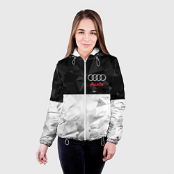 Куртка с капюшоном женская AUDI, цвет: 3D-белый — фото 2