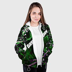 Куртка с капюшоном женская GreenDay, цвет: 3D-белый — фото 2