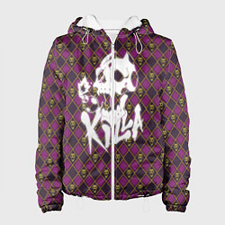 Куртка с капюшоном женская Killer Queen, цвет: 3D-белый